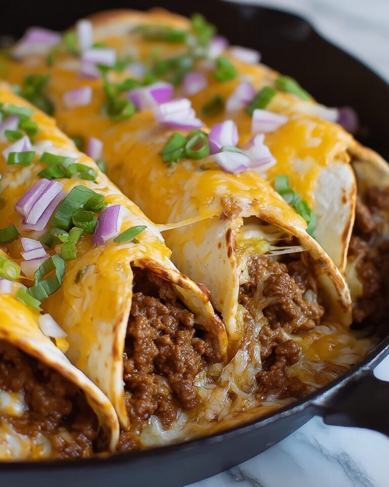 Cheesy Beef Taco Roll Ups Recipe