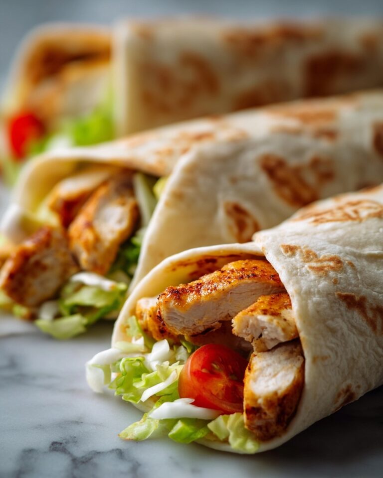 Cheesy Chicken Garlic Wraps Recipe