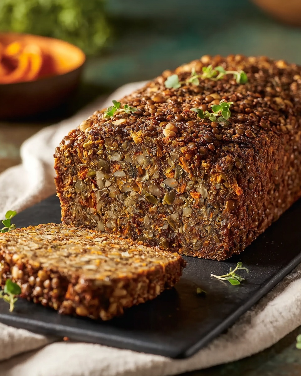 Easy Vegan Lentil Loaf Recipe - Recipe Image