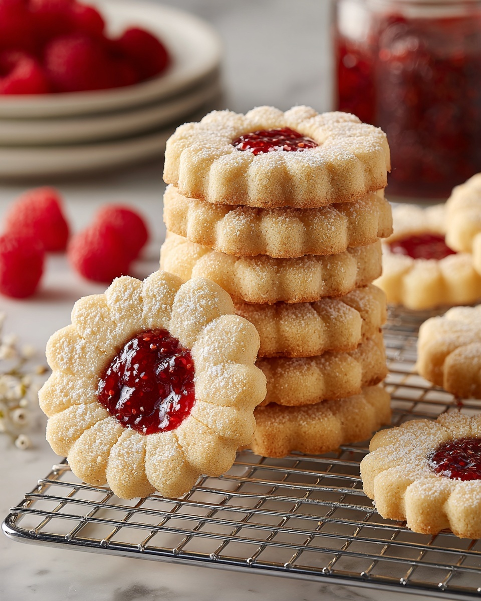 Raspberry Thumbprint Cookies Recipe - Recipe Image