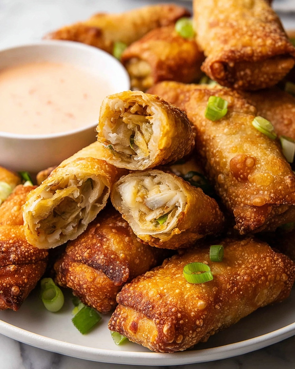 Air Fryer Crab Cake Egg Rolls with Fire Sauce Recipe - Recipe Image