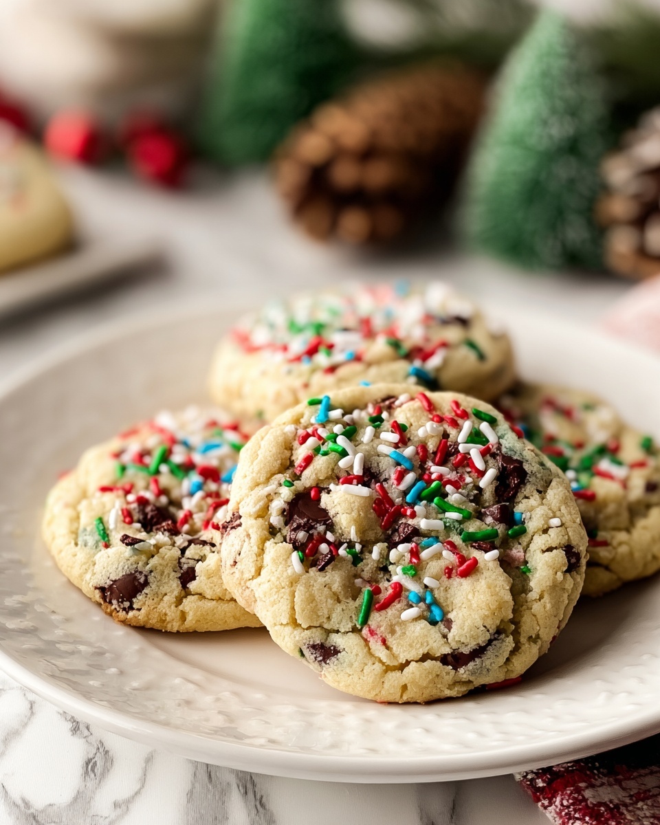 Christmas Chocolate Chip Cookies Recipe - Recipe Image