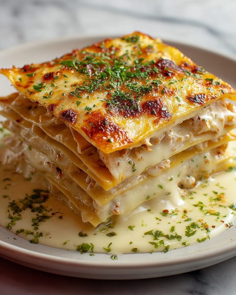Creamy Chicken Lasagna with White Sauce Recipe