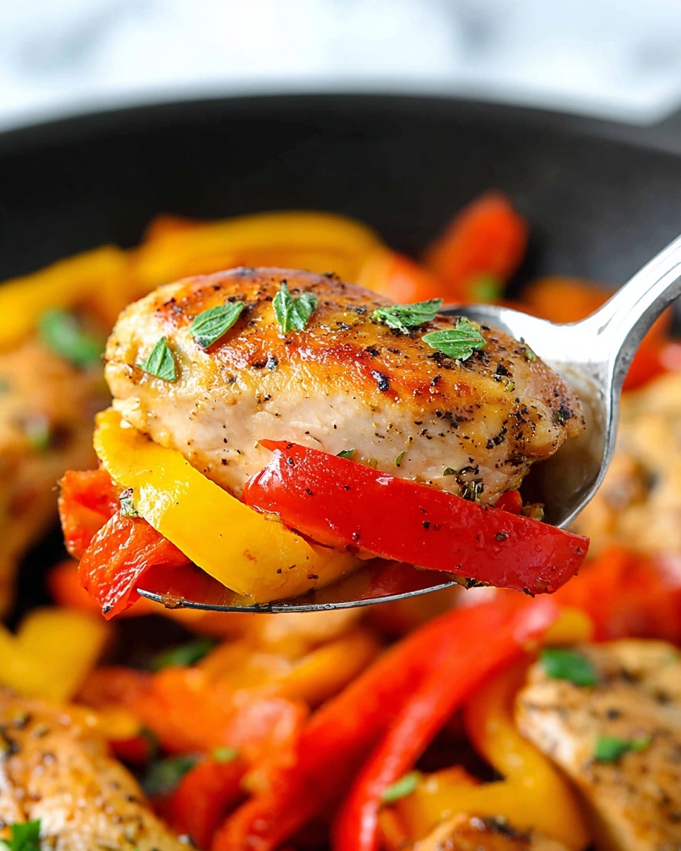 Balsamic Chicken and Peppers Recipe - Recipe Image
