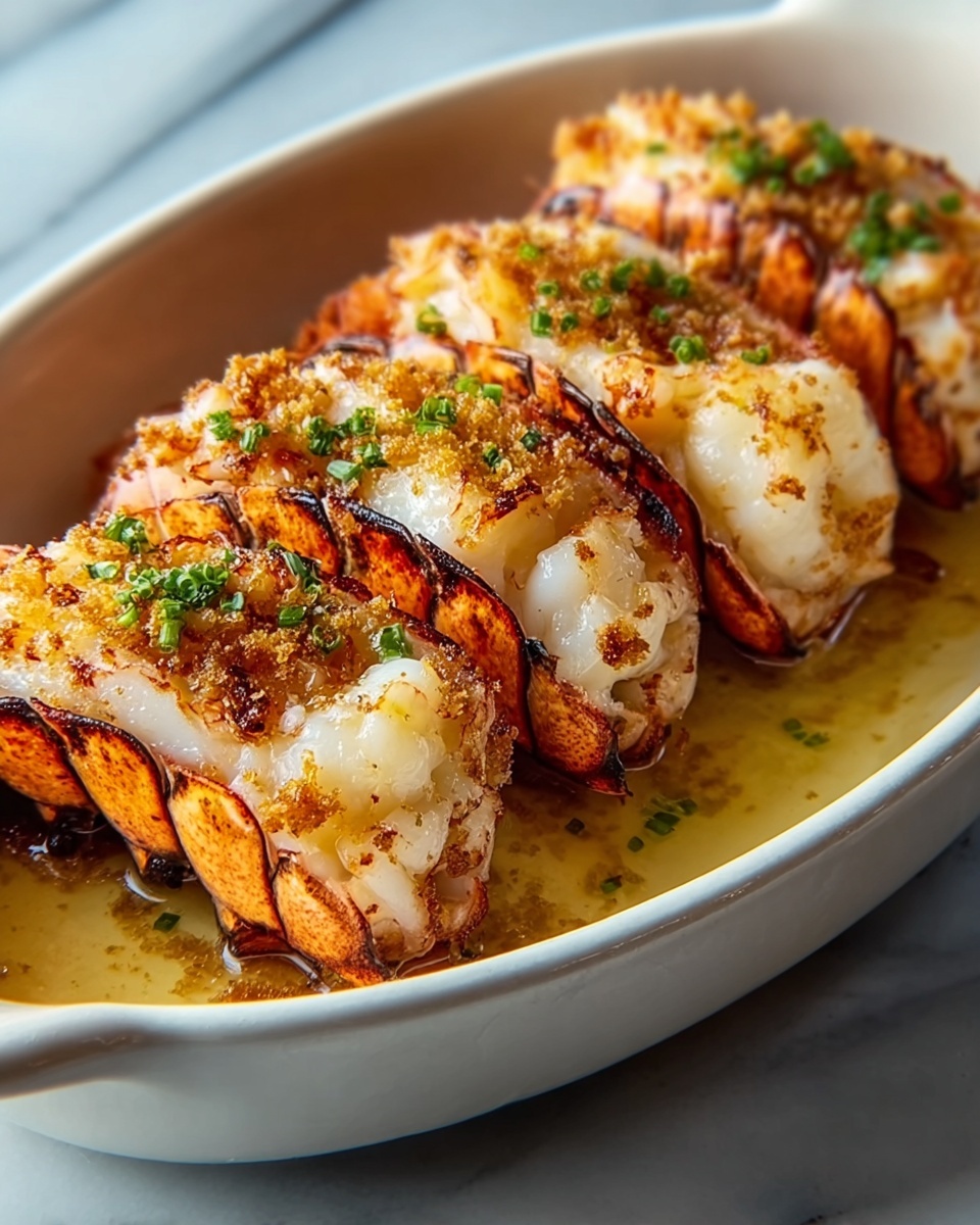 Gourmet Baked Stuffed Lobster Tails Recipe - Recipe Image