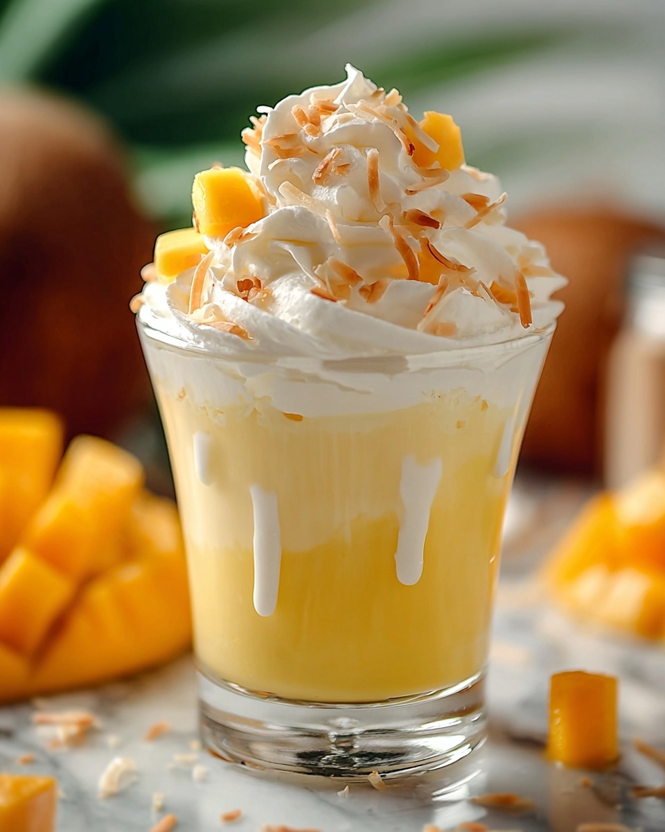Mango Coconut Float Milkshake Recipe - Recipe Image