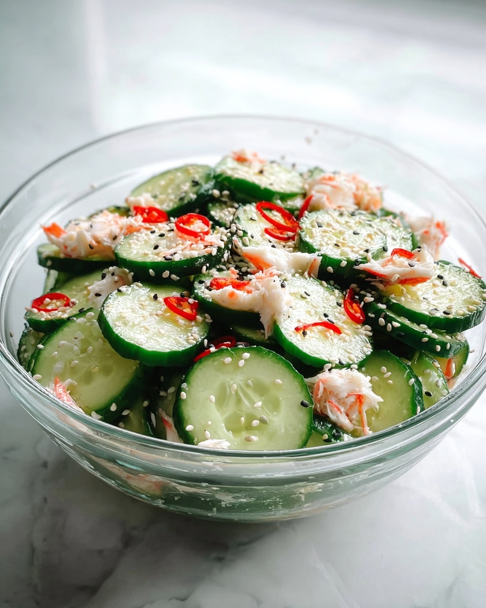 Easy California Roll Cucumber Salad: A Flavorful Twist Recipe - Recipe Image