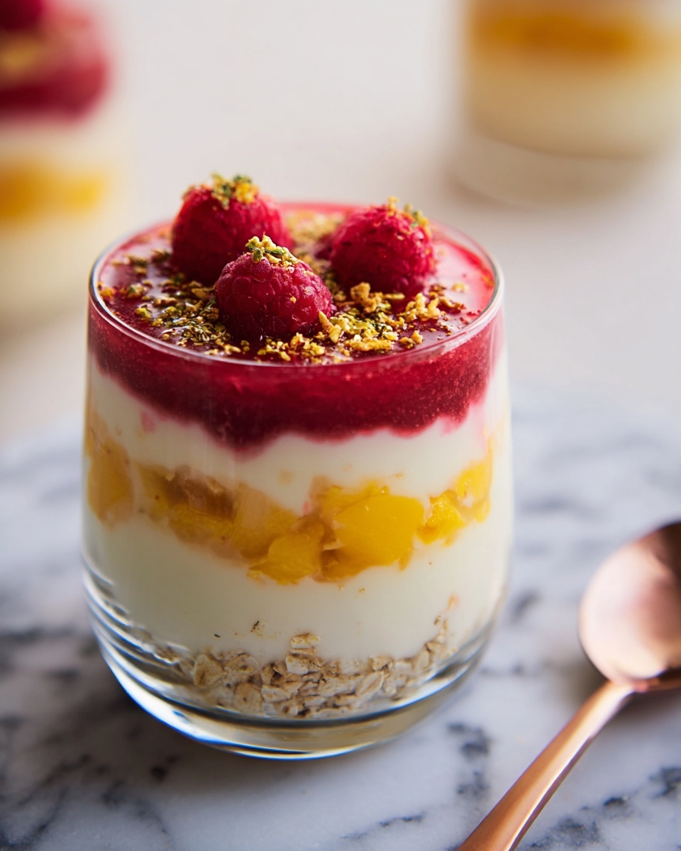 Raspberry & Mango Yogurt Parfait Recipe - Recipe Image