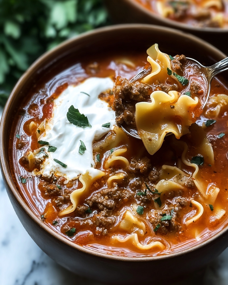 Slow Cooker Lasagna Soup Recipe - Recipe Image