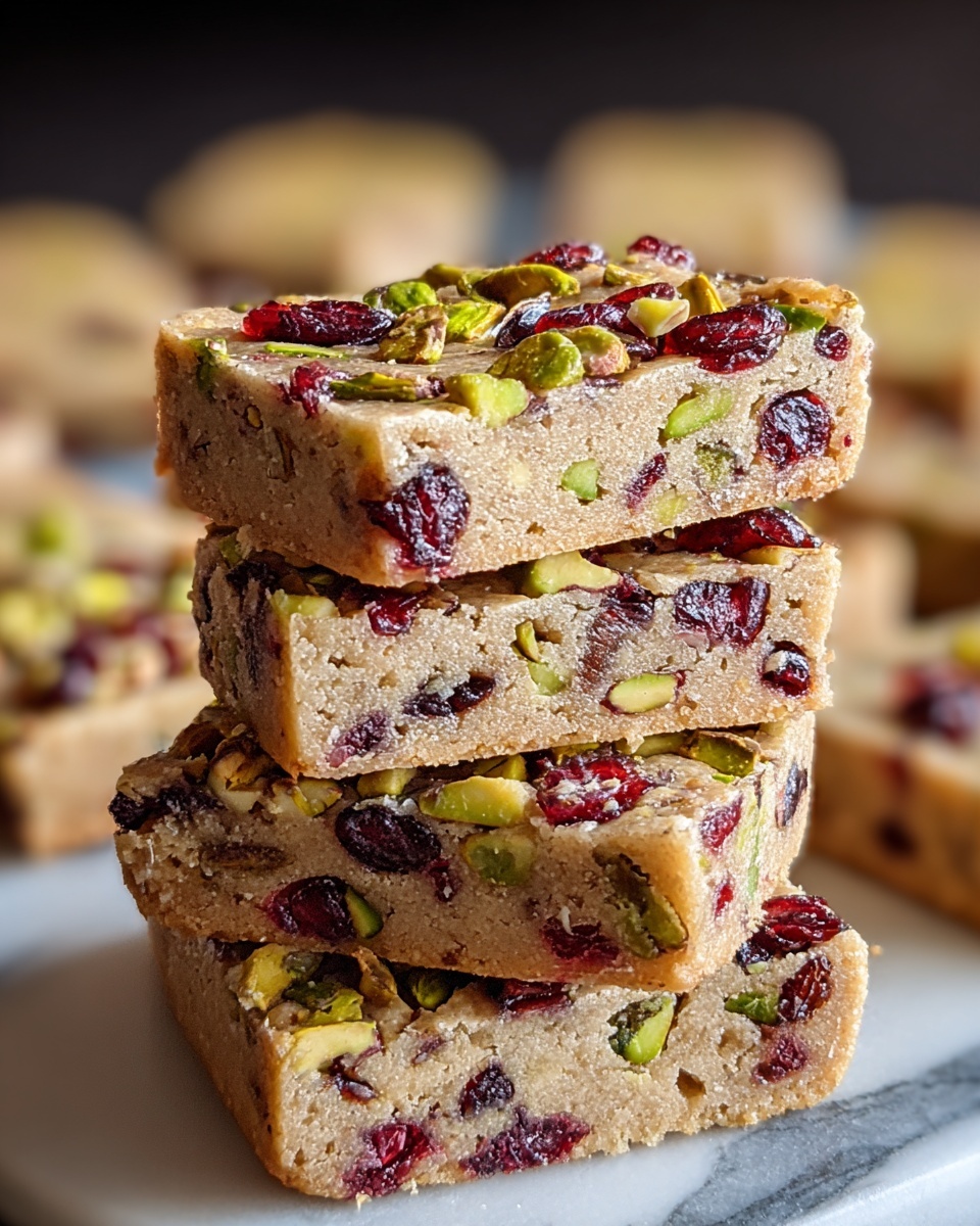 Cranberry Pistachio Shortbread Cookies Recipe - Recipe Image