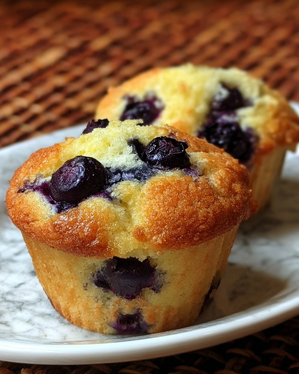 Keto Low-Carb Almond Flour Yogurt Blueberry Muffins Recipe - Recipe Image