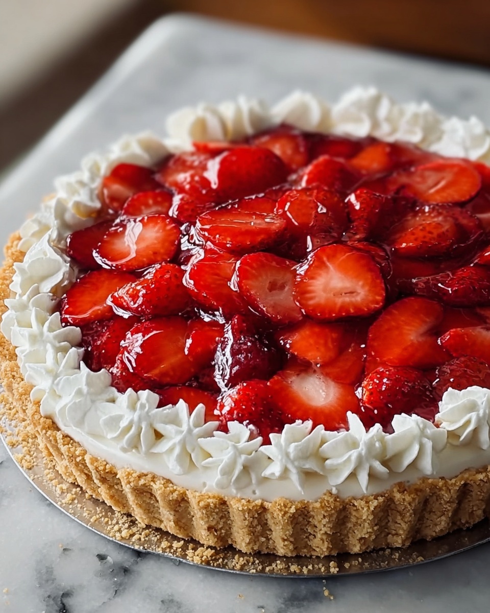 Strawberry Crunch Cheesecake Recipe - Recipe Image