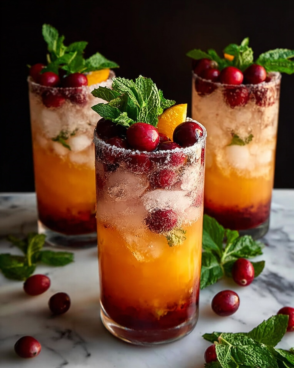 Zesty Orange Cranberry Mojitos: A Festive & Refreshing Holiday Drink Recipe - Recipe Image