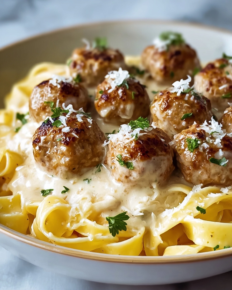 Garlic Butter Chicken Bites with Creamy Parmesan Pasta Recipe - Recipe Image