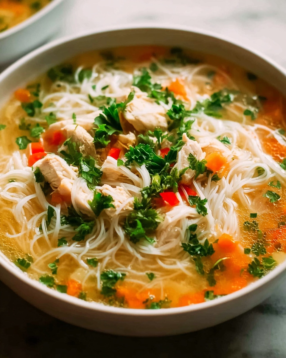 Easy Chicken Vermicelli Soup That Warms the Soul in Just 30 Minutes Recipe - Recipe Image
