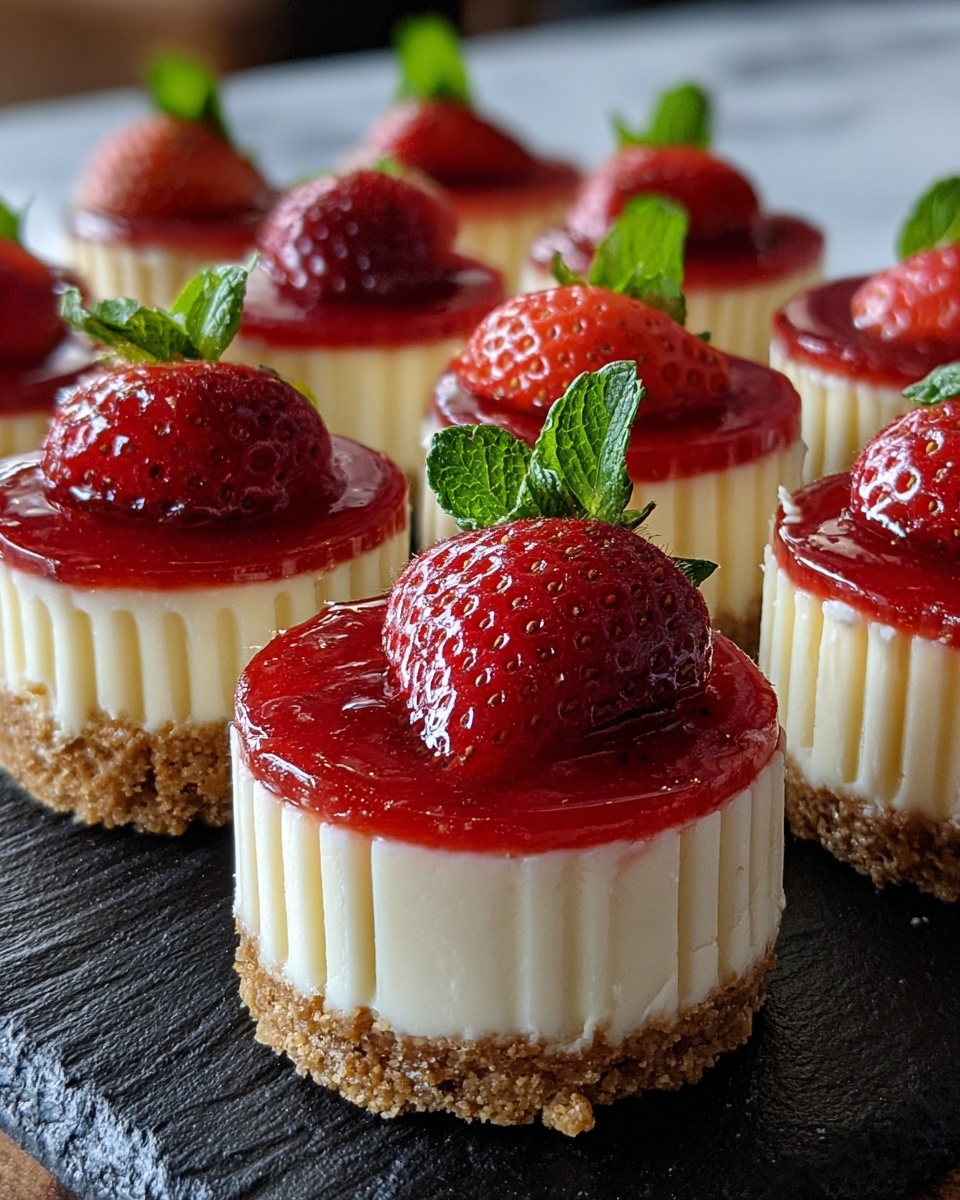 Easy Mini Cheesecakes Recipe - Recipe Image