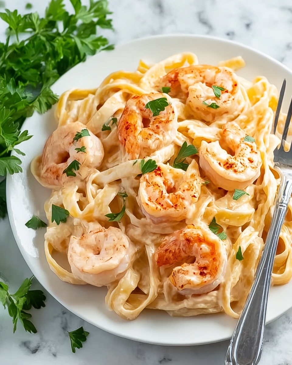 Shrimp Fettuccine Alfredo Recipe - Recipe Image