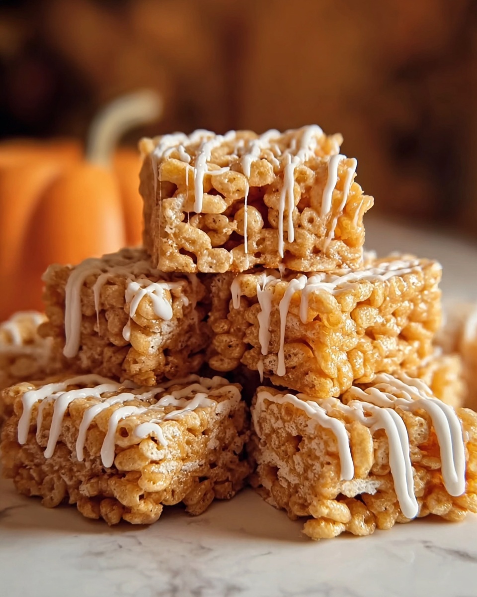 Pumpkin Spice Rice Krispie Treats Recipe - Recipe Image