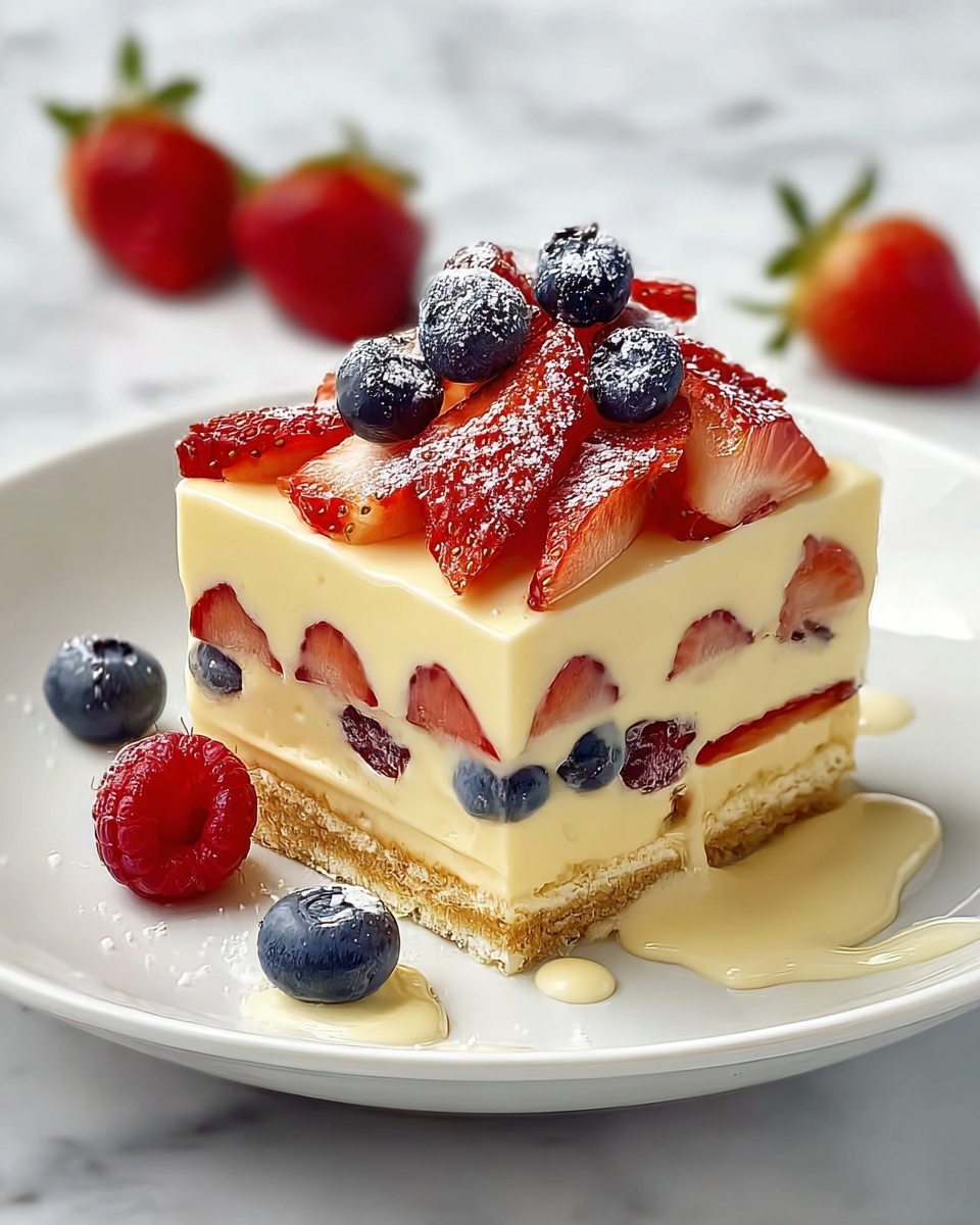 Summer Berry Bliss Icebox Delight Recipe - Recipe Image