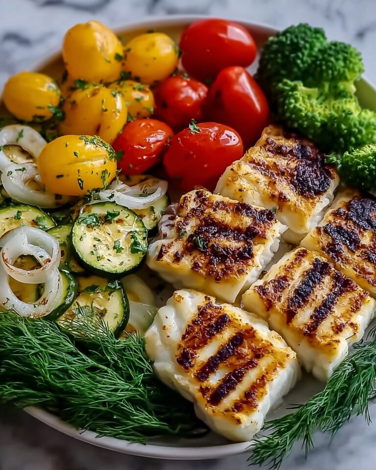 Grilled Fish & Veggie Plate Recipe