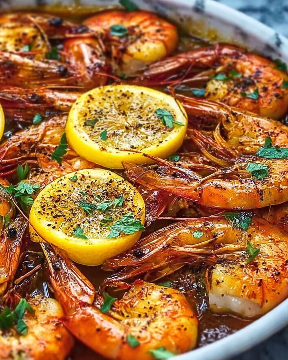 Baked Butter Lemon Shrimp Recipe - Recipe Image