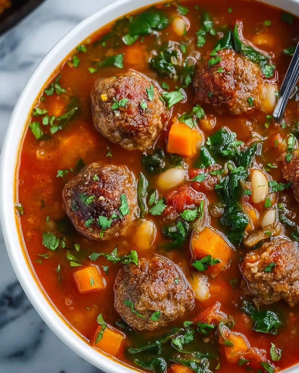 Italian Meatball Soup Recipe - Recipe Image