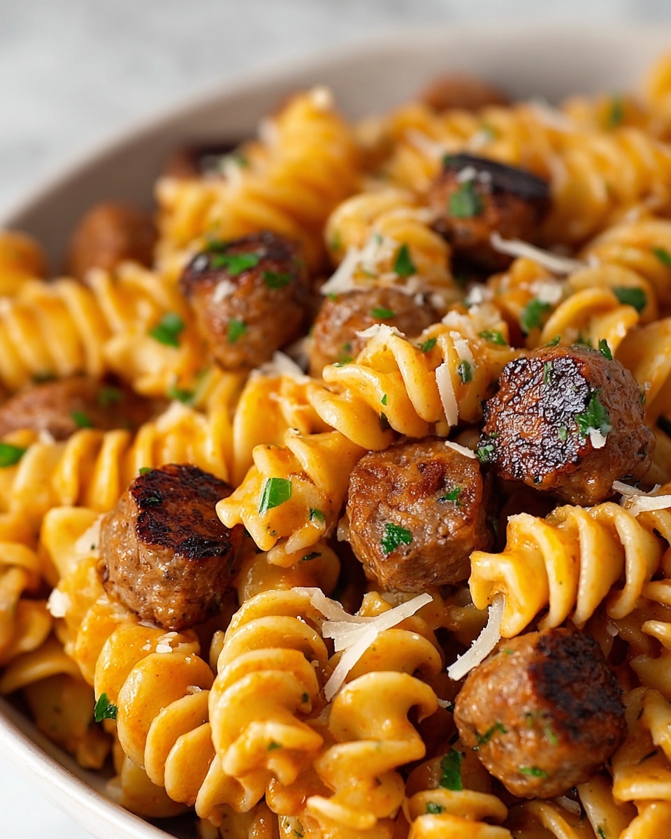 Creamy Smoked Sausage Pasta Recipe - Recipe Image