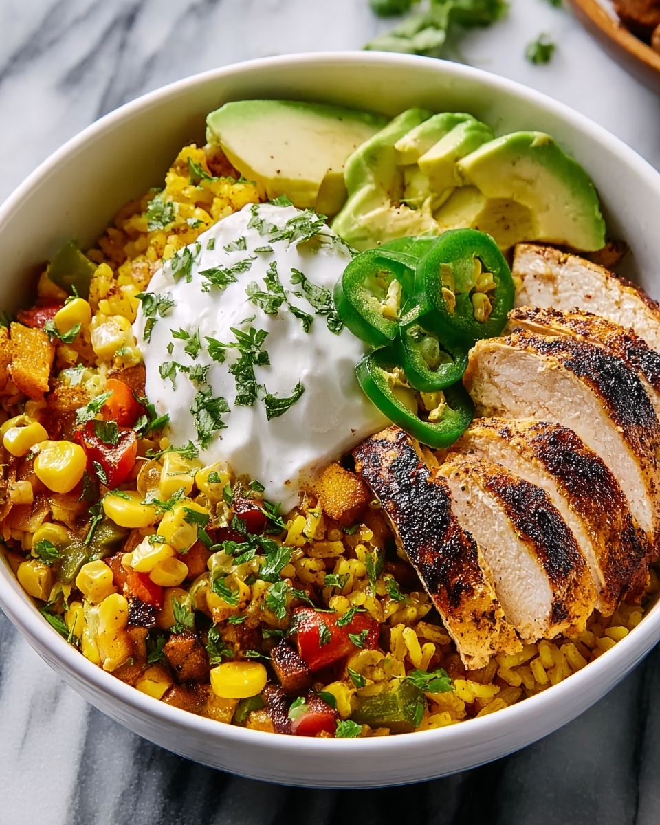 Easy Chicken Fajita Bowls Recipe - Recipe Image