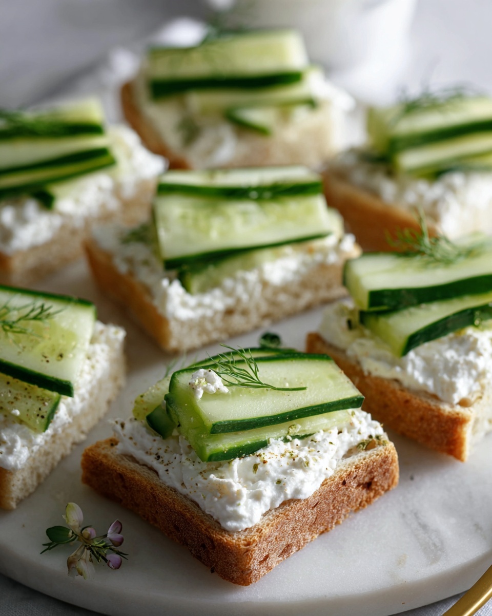 Easy Cucumber Tea Sandwiches Recipe - Recipe Image