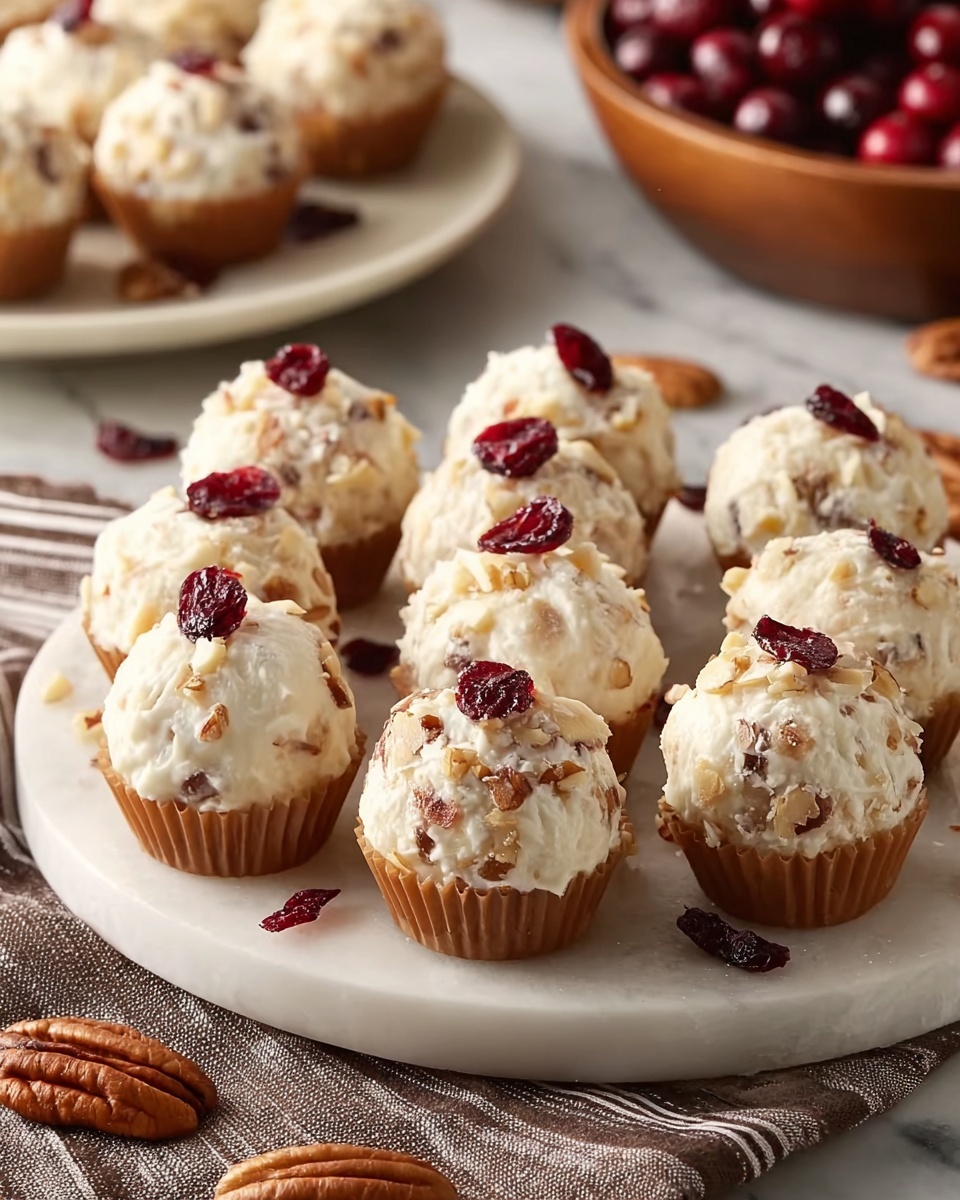Sweet & Nutty Cranberry Pecan Cheese Bites Recipe - Recipe Image