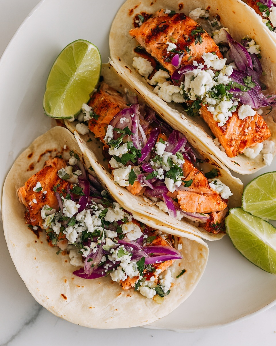 Grilled Salmon Tacos Recipe - Recipe Image