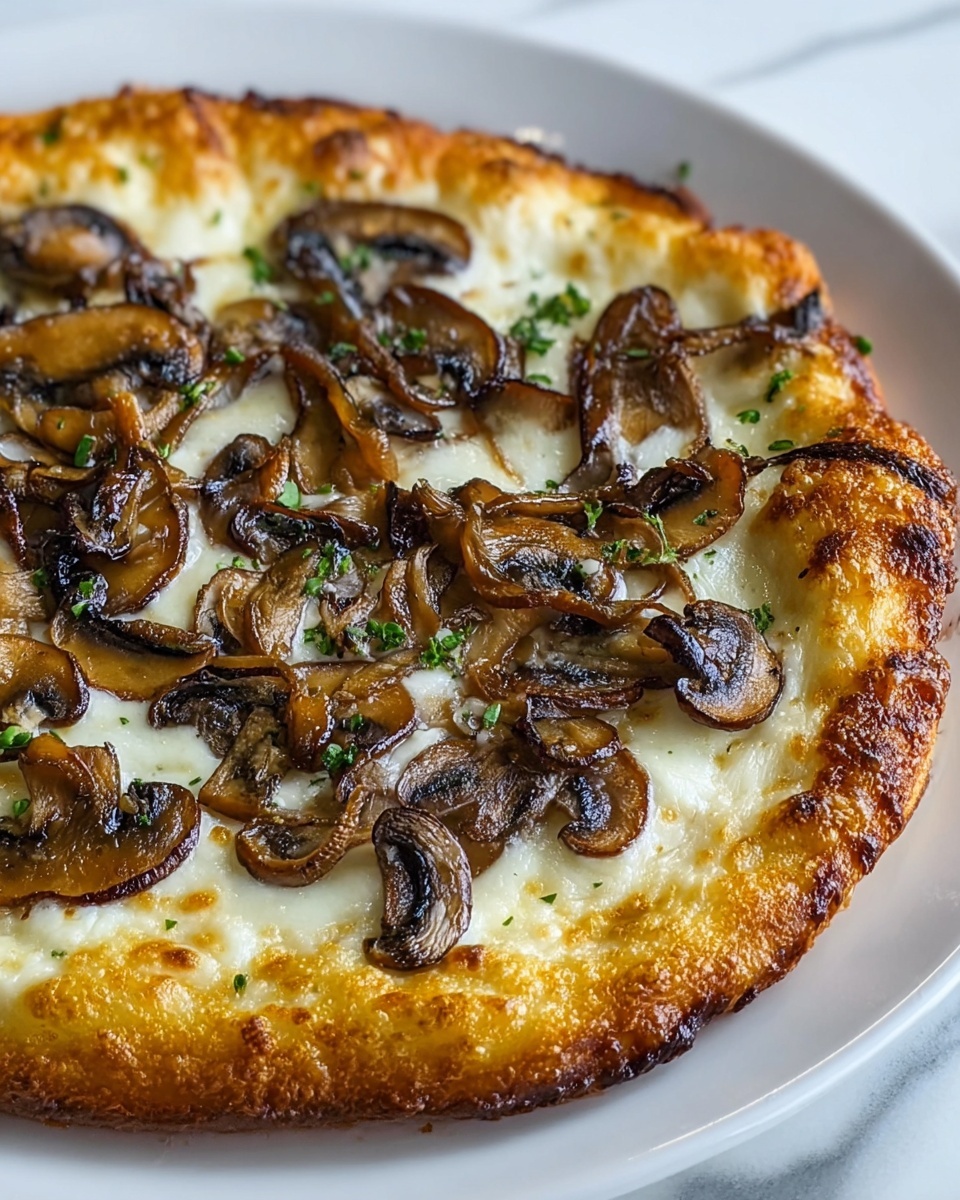 Savory Caramelized Wild Mushroom Pizza Recipe - Recipe Image