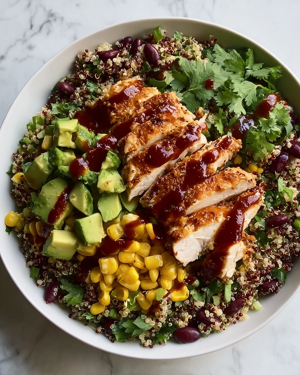 Healthy BBQ Chicken Quinoa Salad Recipe - Recipe Image