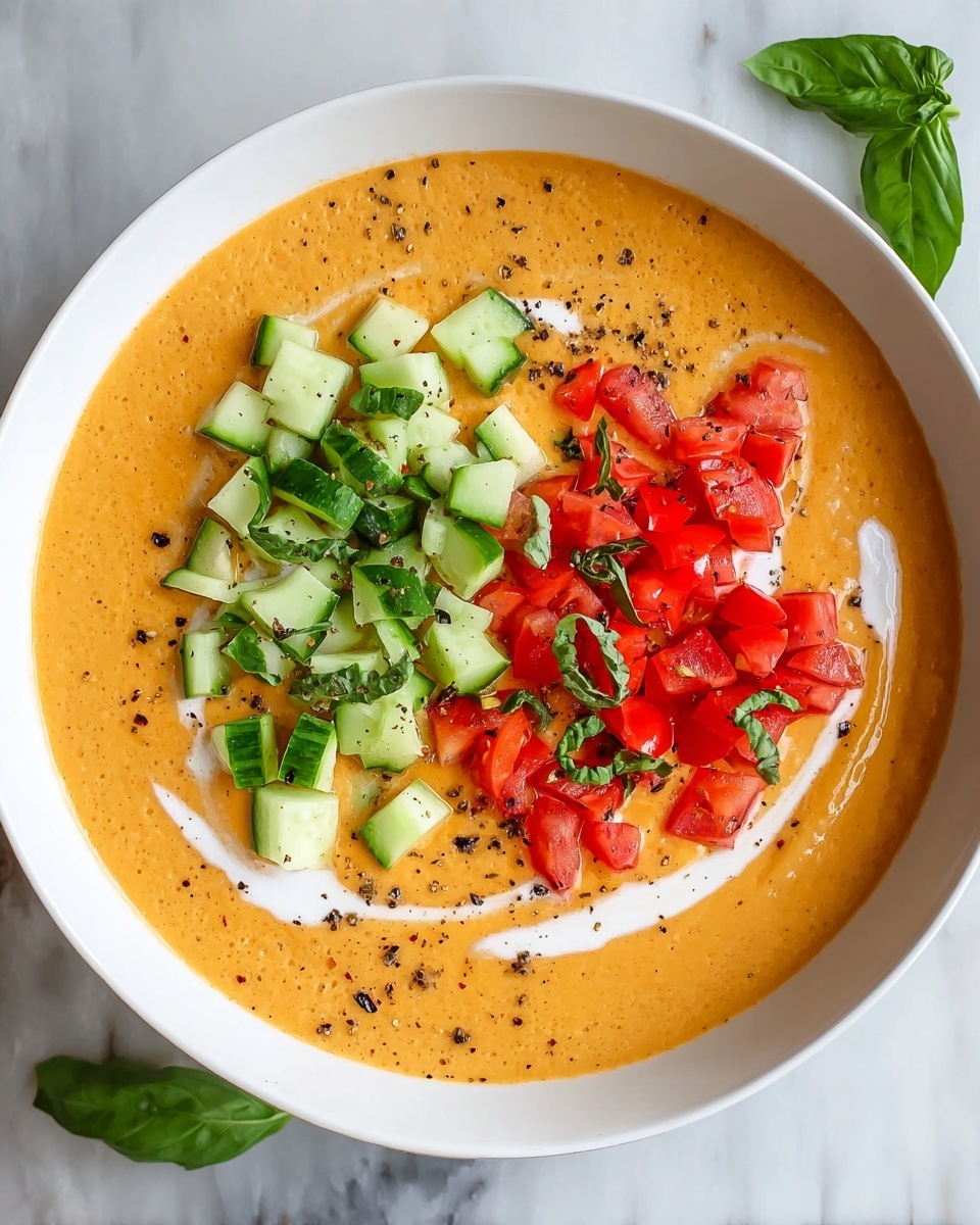 Fresh Tomato and Watermelon Gazpacho Recipe - Recipe Image