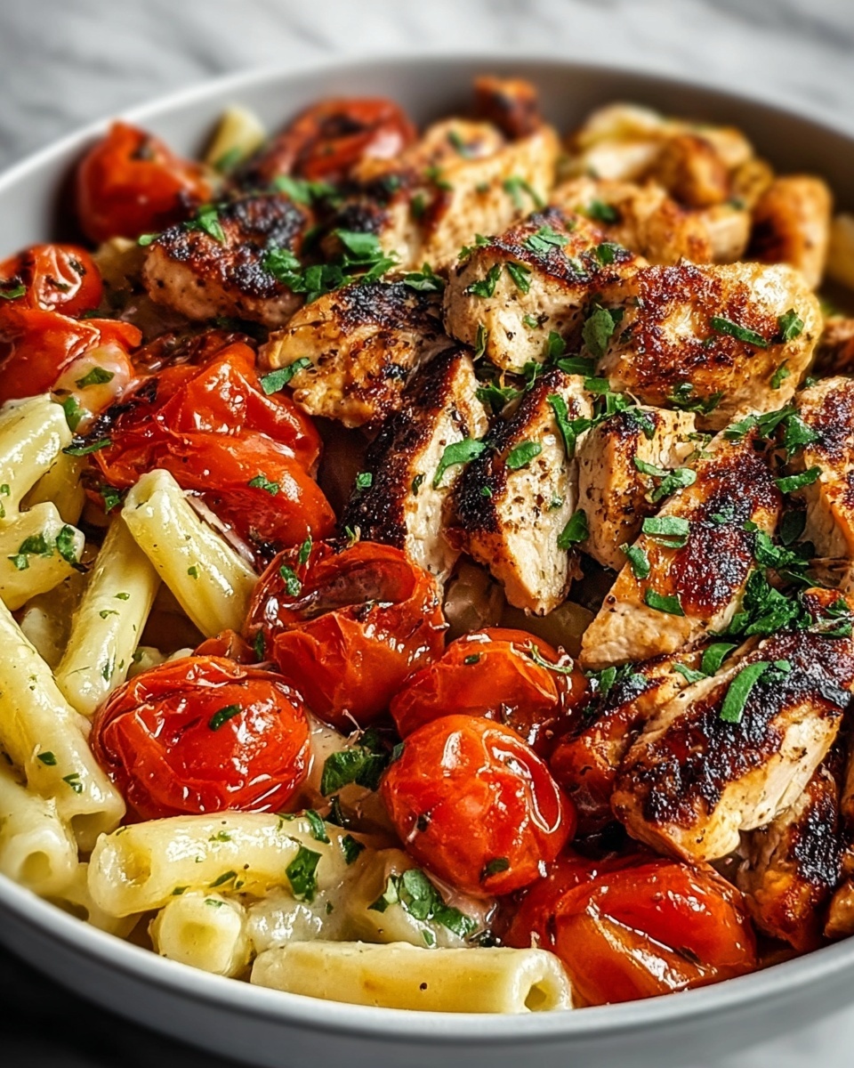 Bruschetta Chicken Pasta Recipe - Recipe Image