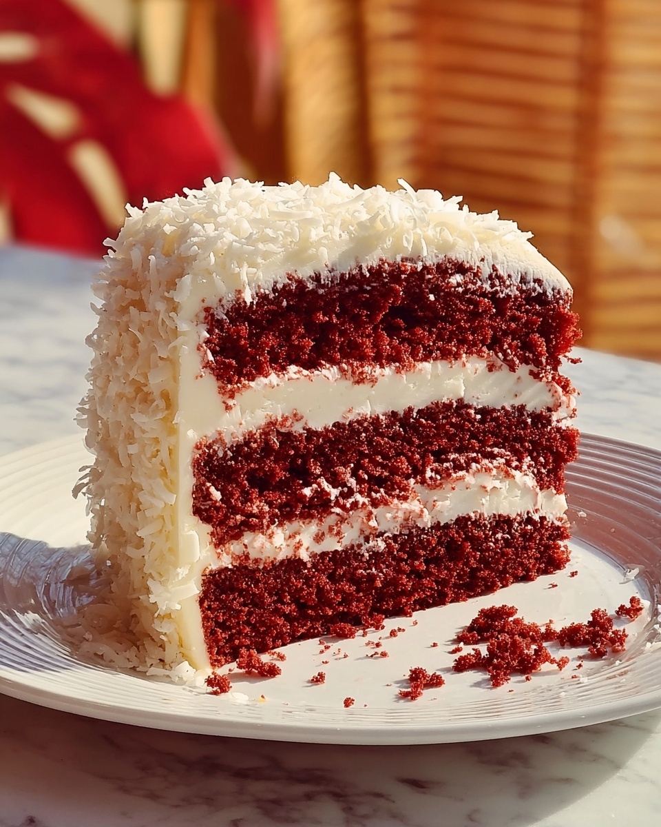 Coconut Velvet Cake Recipe - Recipe Image