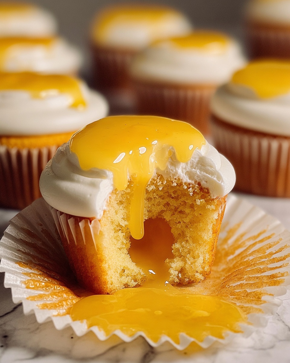 Lemon Cupcakes with Lemon Curd Filling and Lemon Buttercream Recipe - Recipe Image