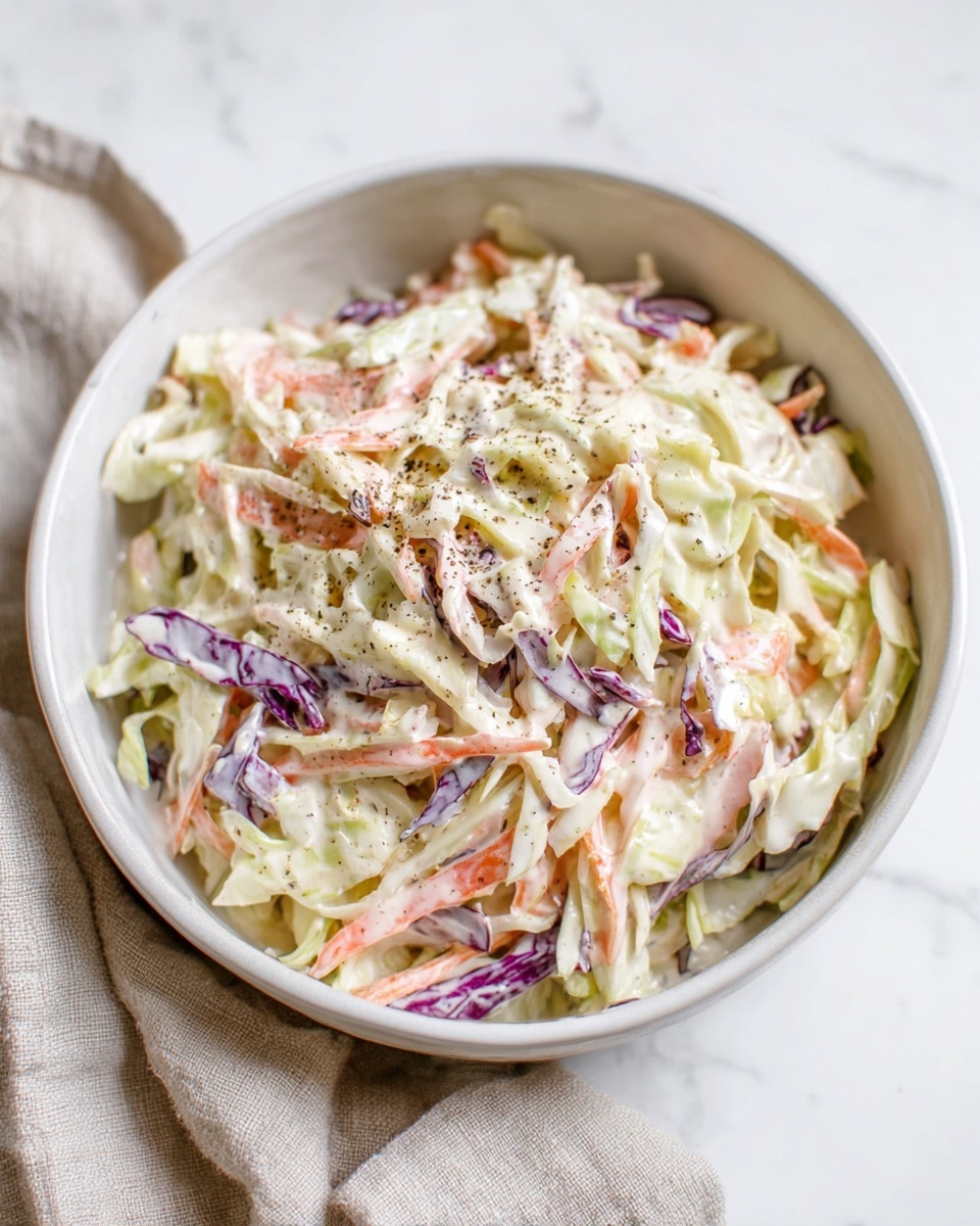 Simple Creamy Coleslaw Recipe - Recipe Image