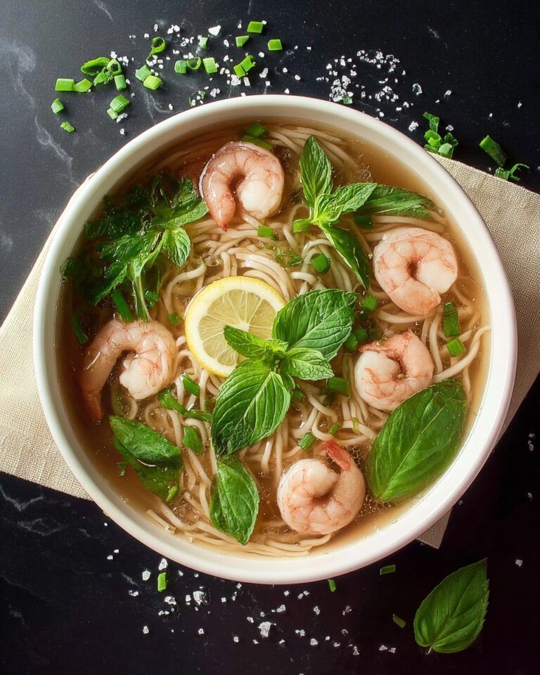 Asian Style Shrimp and Noodle Soup Recipe
