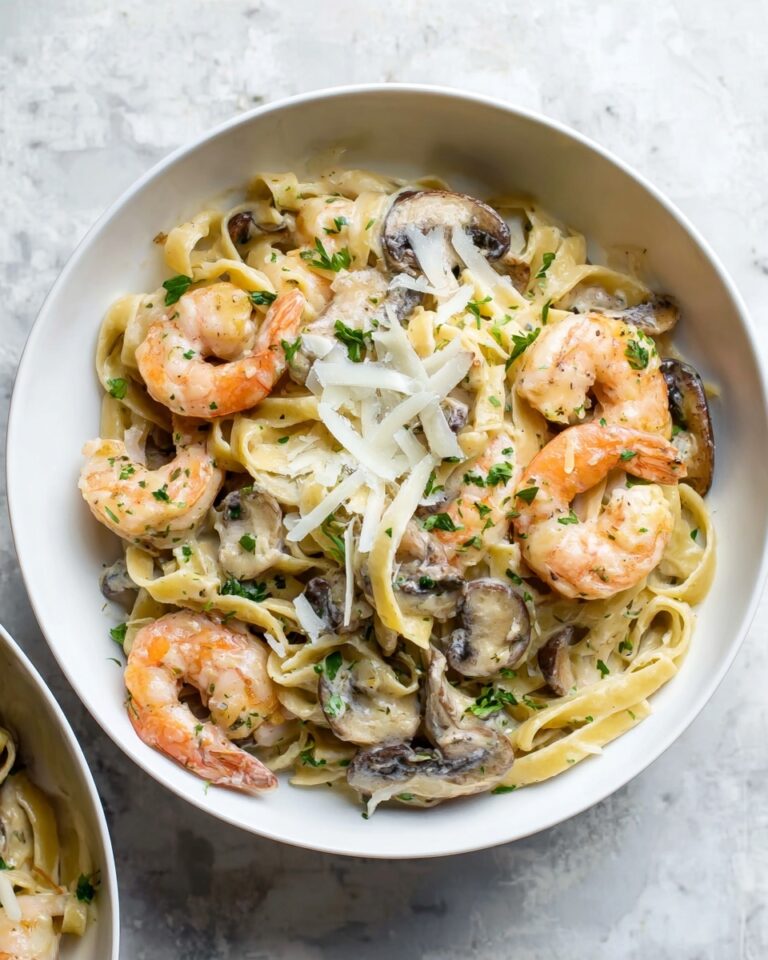 Shrimp and Mushroom Pasta Recipe