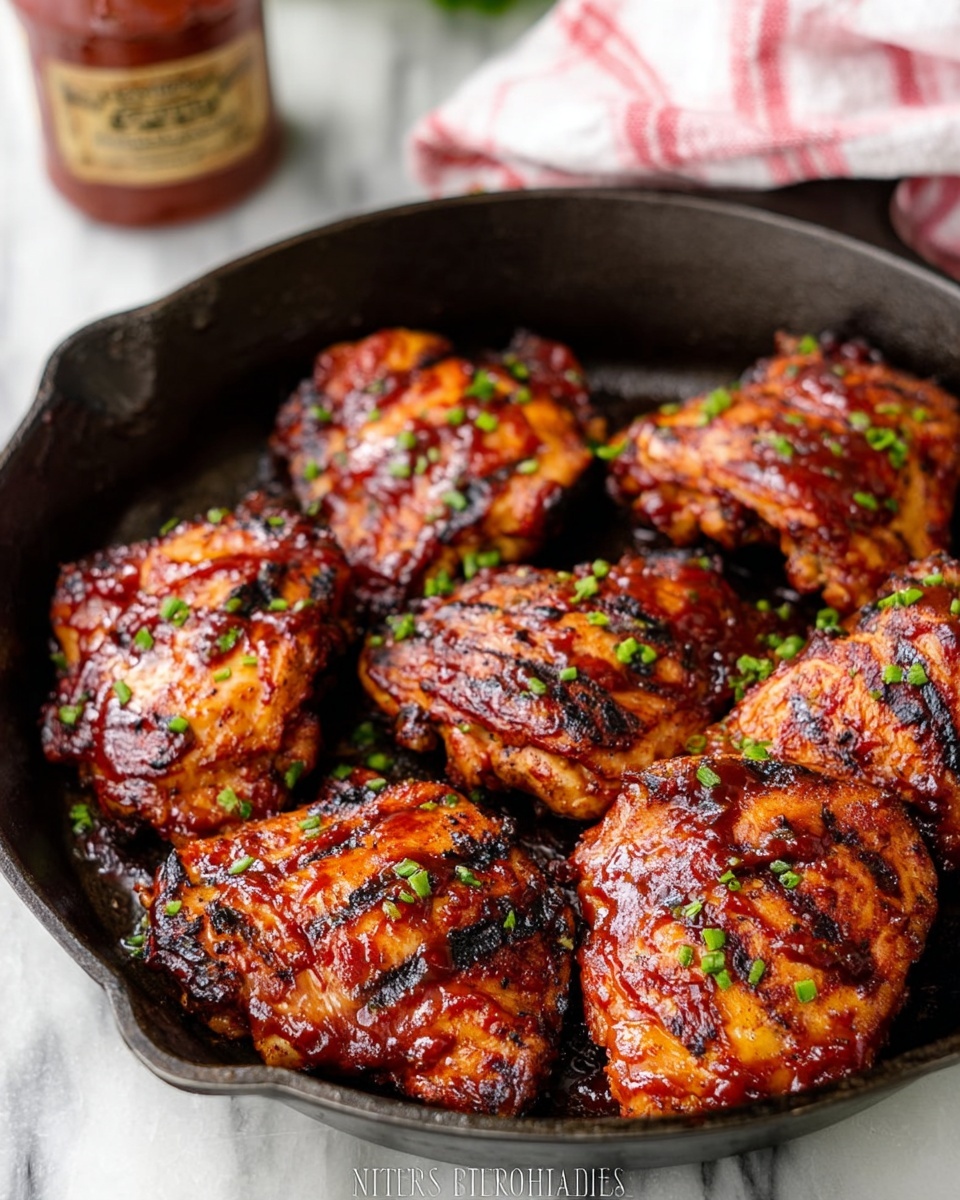 Juicy Barbecued Chicken Thighs Recipe - Recipe Image