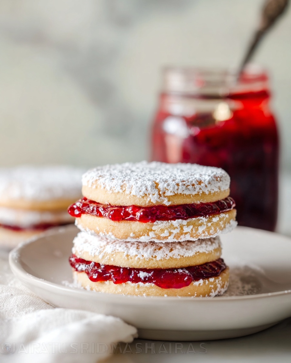 Jam Filled Sandwich Cookies (Zirochki) Recipe - Recipe Image
