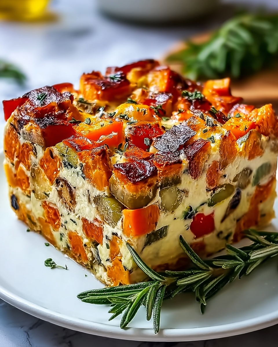 Cottage Cheese and Veggie Bake: A Healthy, Effortless Breakfast Recipe - Recipe Image