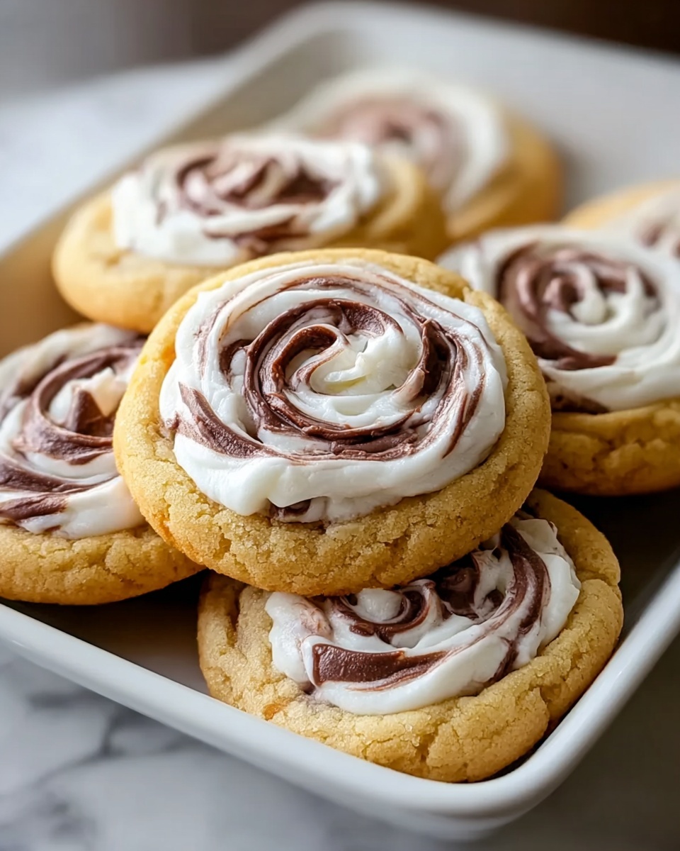 Chocolate Marshmallow Swirl Cookies Recipe - Recipe Image