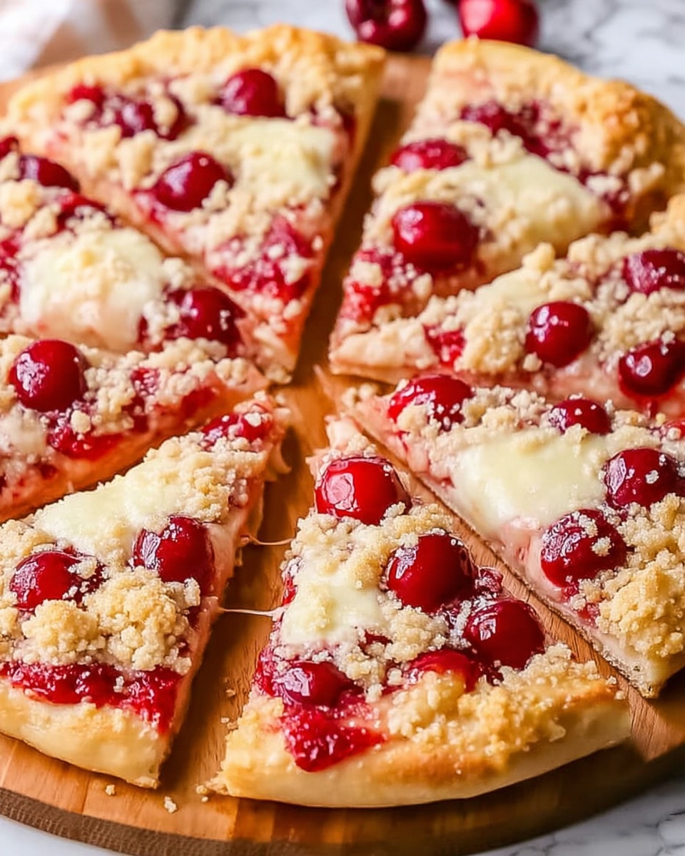 Cherry Pie Streusel Pizza Recipe - Recipe Image