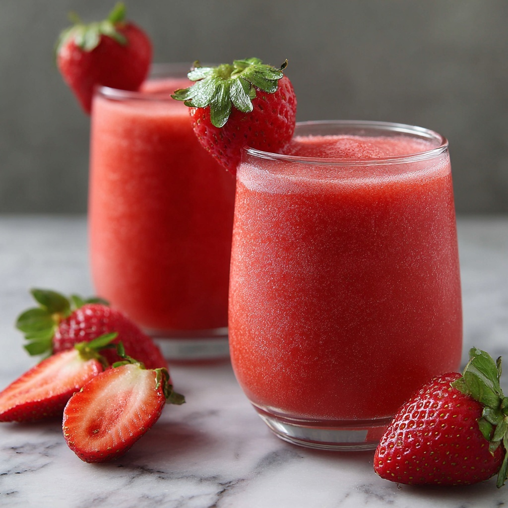 Strawberry Watermelon Smoothie Recipe - Recipe Image