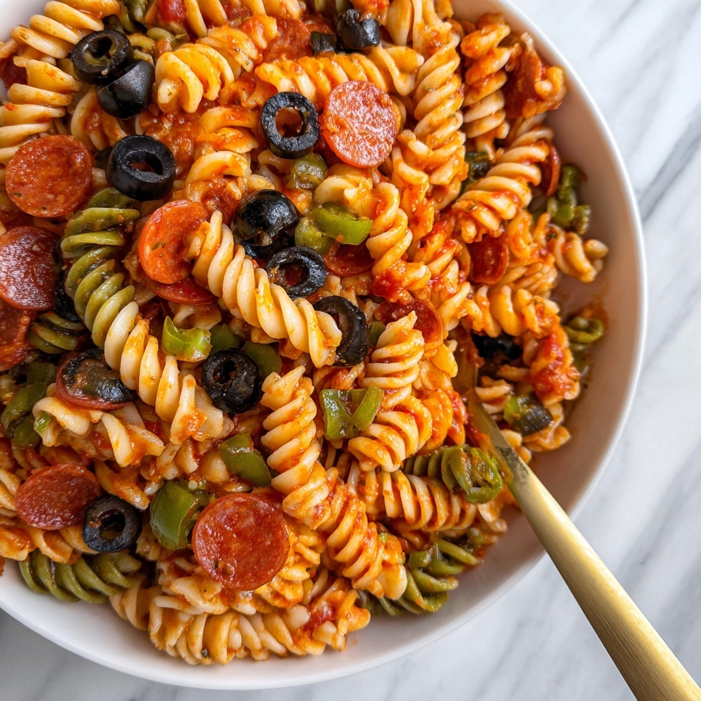 Pizza Pasta Salad Recipe - Recipe Image