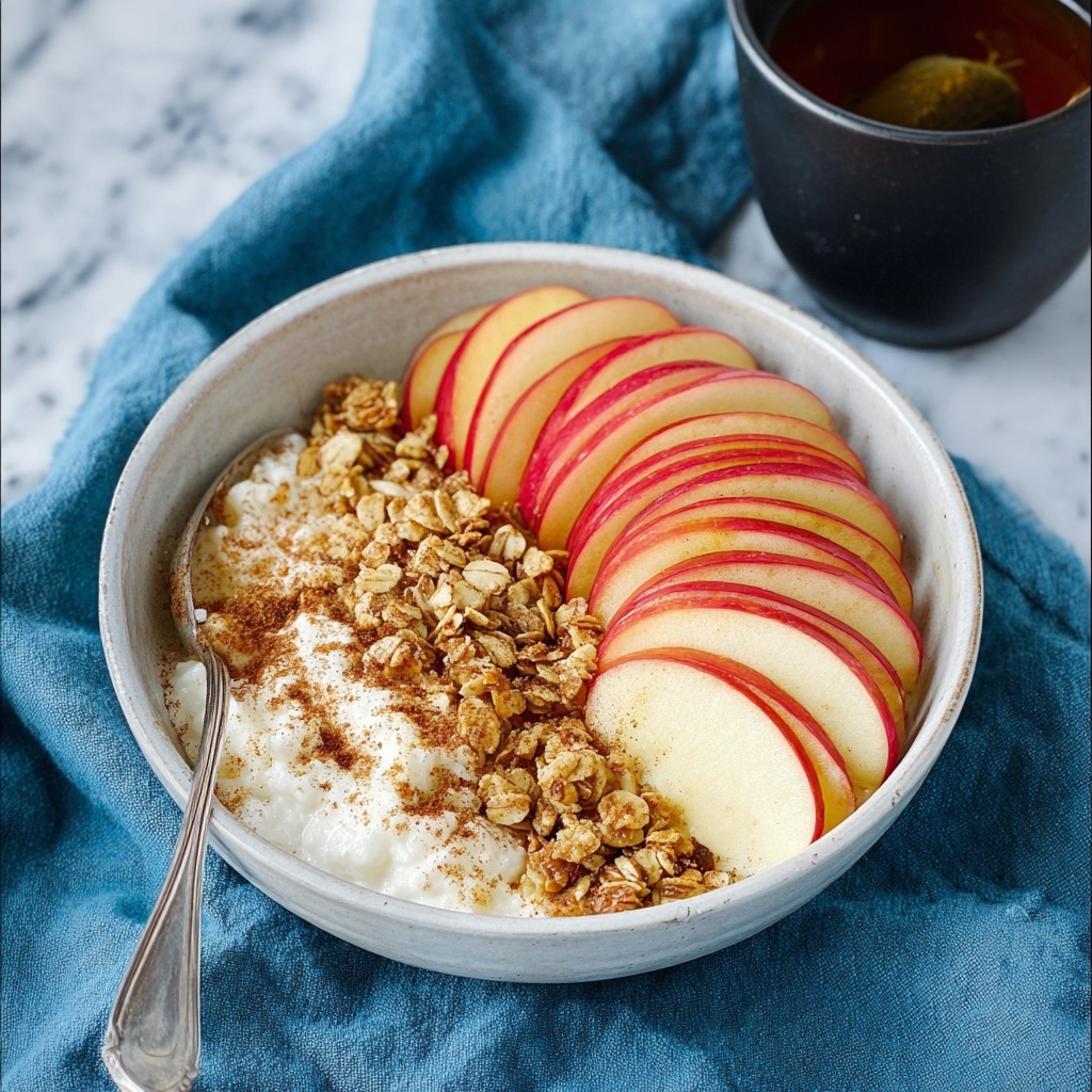 Cinnamon Apple Cottage Cheese Bowl Recipe - Recipe Image