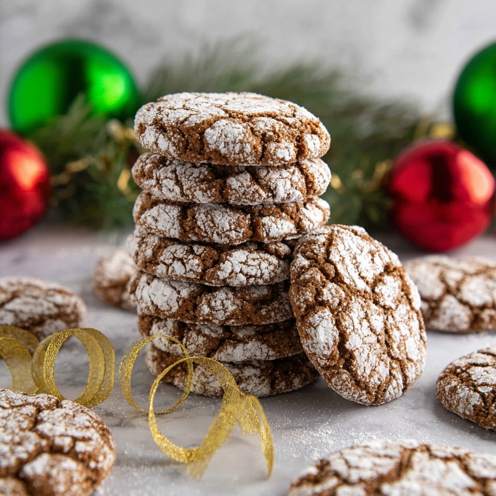 Gingerbread Crinkle Cookies Recipe - Recipe Image