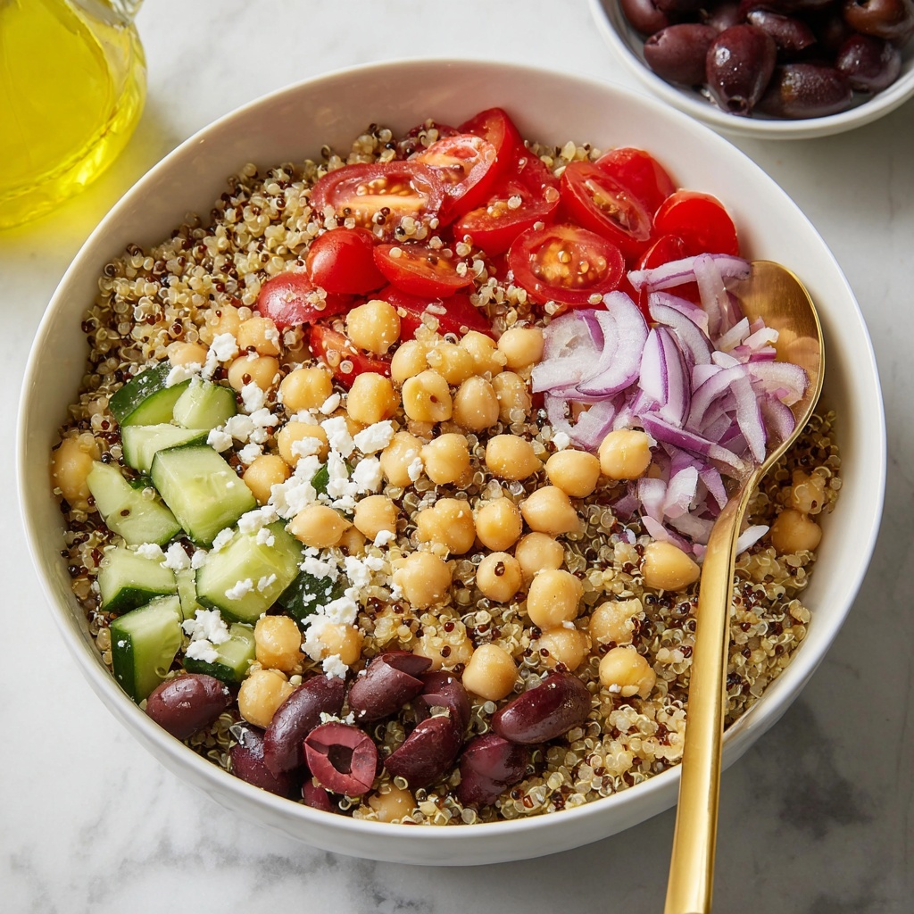 Greek Quinoa Chickpea Salad Recipe - Recipe Image